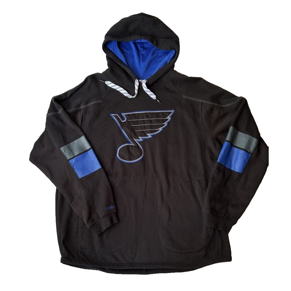 Mens Reebok Face Off Collection St. Louis Blues Hoodie Street Core Size XL